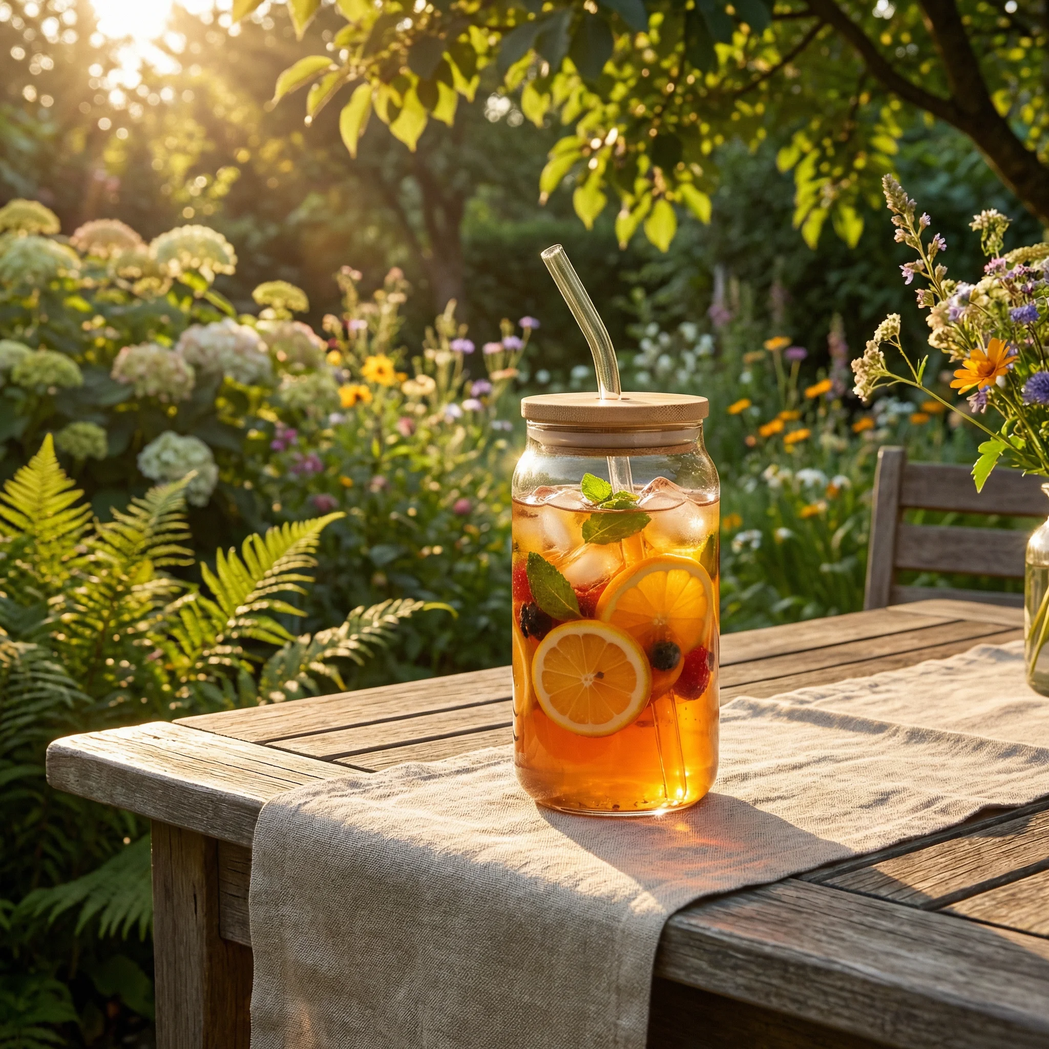 Grove glass in the garden